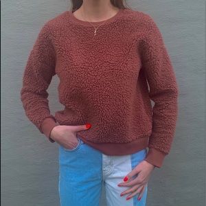 Polyester fluffy sweater